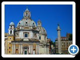 Rome - along Via dei Fori Imperiali - Santa Maria di Loreto and Trajans Column