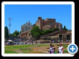 Rome - Palatine Hill to left - Foerum to right - Temple of Venus and Rome - built by Hadrian 81 AD
