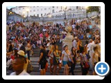 Rome - Spanish Steps at night - mass of people on the steps