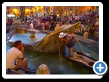 Rome - Spanish Steps at night (13) - Fontana della Barcaccia