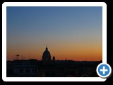 Rome - Spanish Steps at night (3) - the dome of San Carlo al Corso