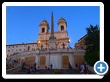 Rome - Spanish Steps at night (5) - Trinita dei Monti and Obelisk