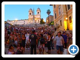 Rome - Spanish Steps at night (6) - Trinita dei Monti and Obelisk