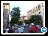 Group walks to Vatican City . . . see Monique's flower?