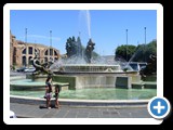 Rome - Piazza della Repubblica - Fountain of the Naiads - Santa Maria degli Angeli dei Martini in background