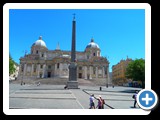 Rome - Santa Maria Maggiore - Piazza dell'Esquilino and Obelisk Esquiline