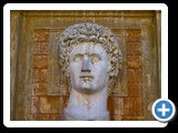 Rome -Vatican - Pigna Courtyard - bust of Emperor Gaius