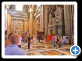 Rome - Vatican - St Peters Basilica - Monument of Pius VII (front), crane, Monument of Pius VIII (right)