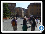 Walking toward center of Siena
